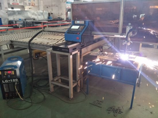 Máquina de cortador de plasma CNC de metal, con plasma e corte de chama