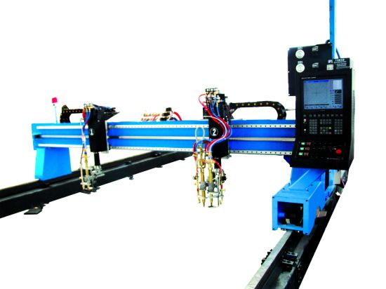 Máquina de corte por plasma CNC portátil e máquina automática de corte de gas con pistola de aceiro
