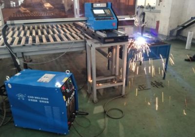 Máquina de corte por plasma de chama CNC portátil para aceiro inoxidable e con compoñentes de compoñentes baratos