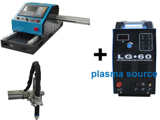 Máquina de corte por plasma de CNC 100A portátil para folla de ferro de 1-15 mm