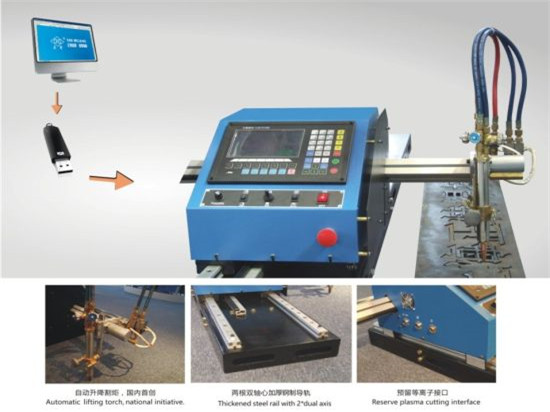 Máquina de cortar de ferro de aceiro de alta estabilidade plasma CNC